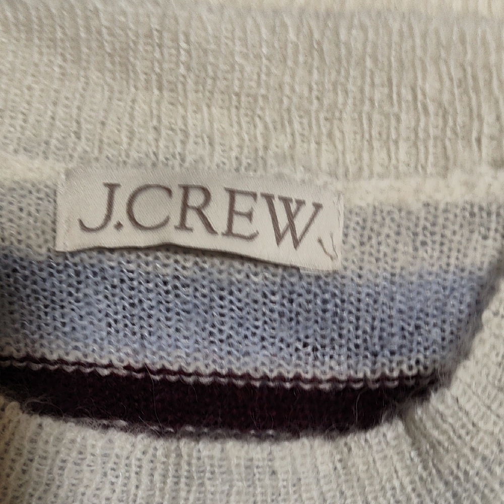 J. Crew Blue and Cream Striped Sweater - Picture 9 of 9
